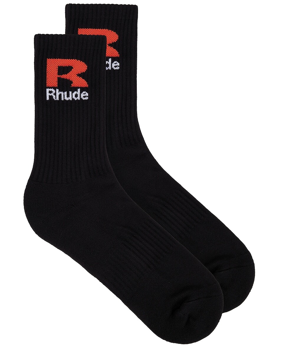 

Р-носки Rhude, цвет Black & Orange