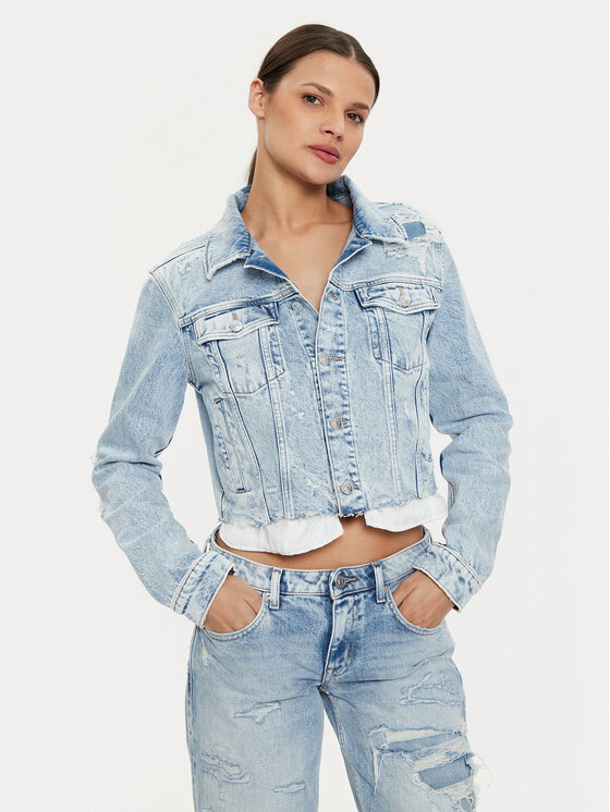 

Джинсовая куртка slim fit Izzie DW0DW18555 Tommy Jeans, синий