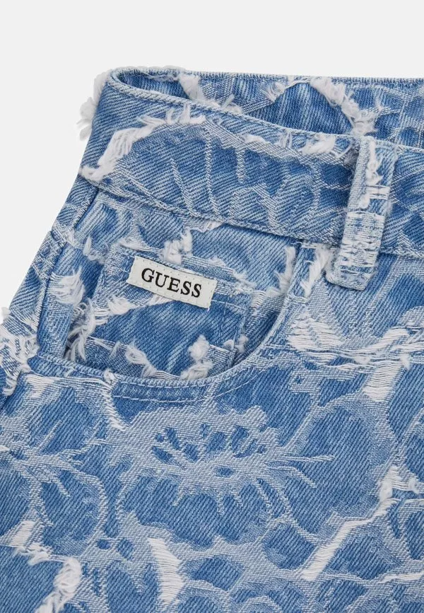 Джинсовые шорты Guess, Blue Needle Punch Wa — фото 3
