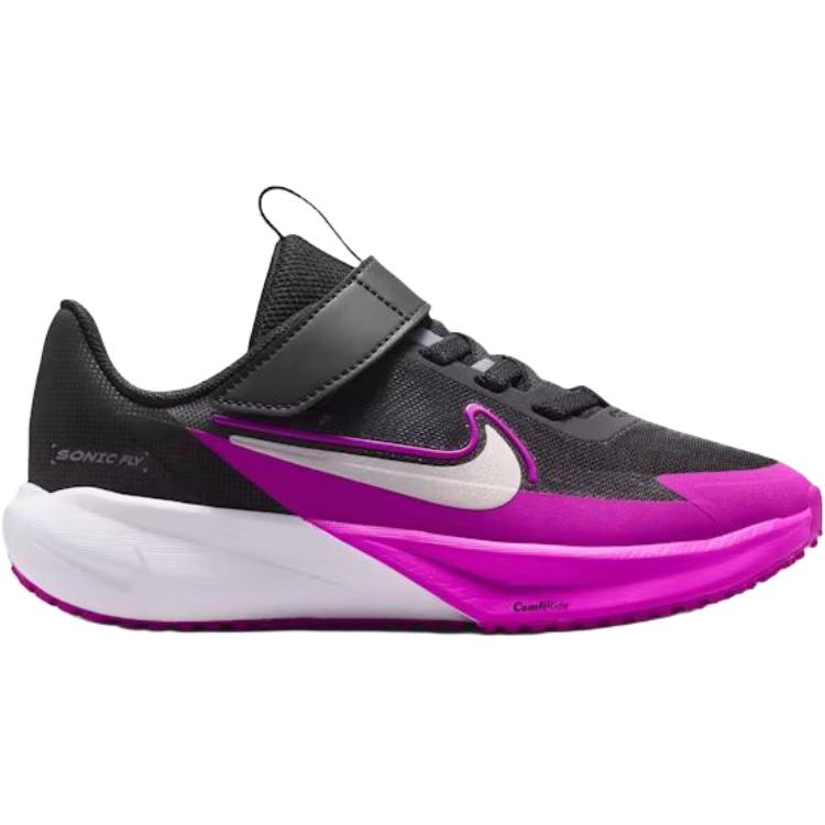Nike SONIC FLY низкие детские беговые кроссовки black purple kids' — фото 3