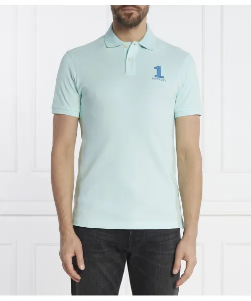 

Футболка поло Slim fit Hackett London, синий