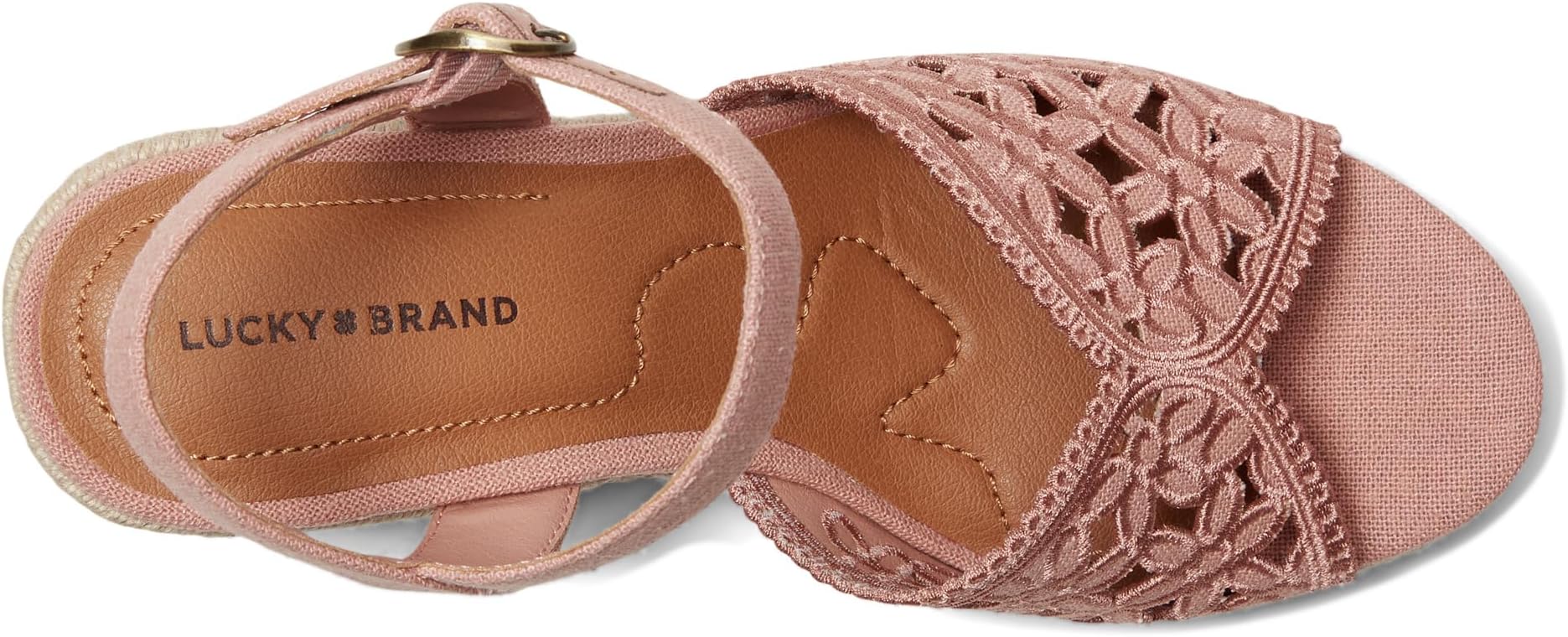 Сандалии Lucky Brand Coyna Floral Espadrille Wedge Sandals, цвет Bellini — фото 2
