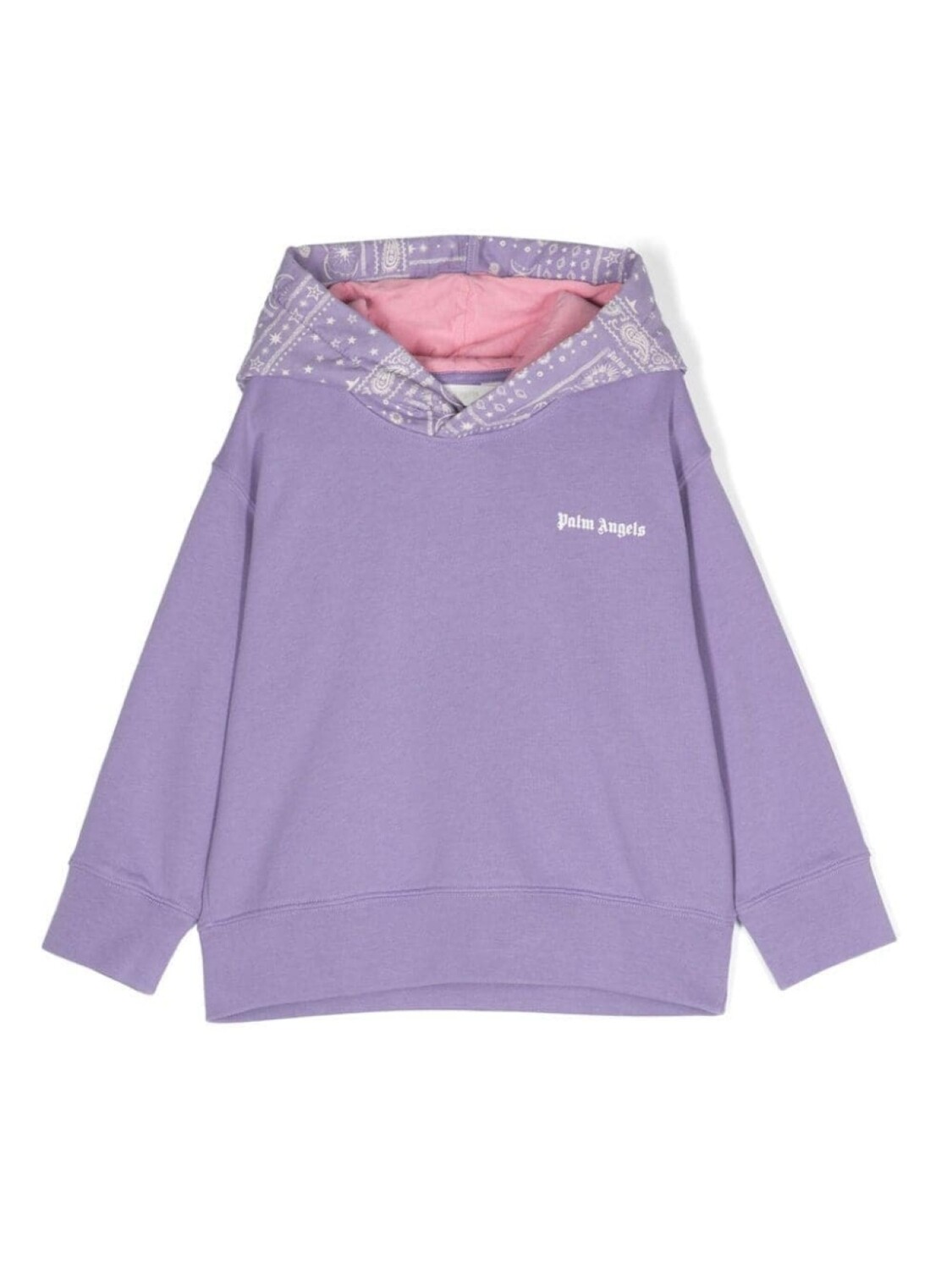 

Palm Angels Kids худи Astro Paisley из джерси, фиолетовый