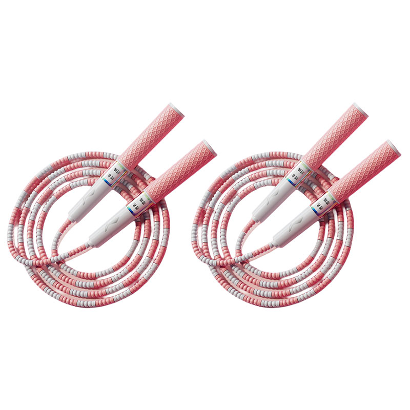 

Скакалка PVC веревка PP ручка Kids 2,8 м LINING, [Two-Pack-Pink+Pink]One For School, One For Home.