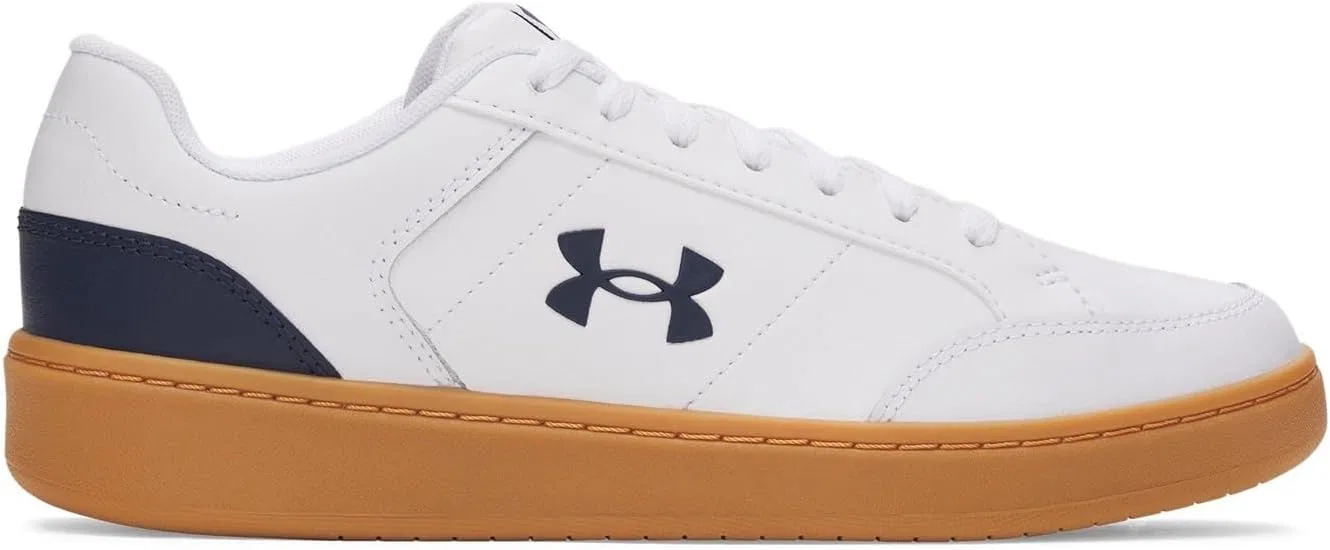 Мужские официальные кроссовки Under Armour UA, White Rubber Washed Navy Blue