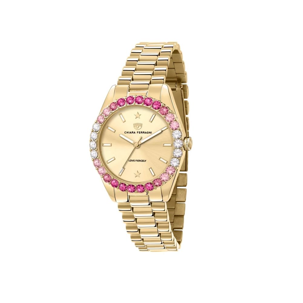 

Золотые часы из нержавеющей стали Chiara Ferragni Collection