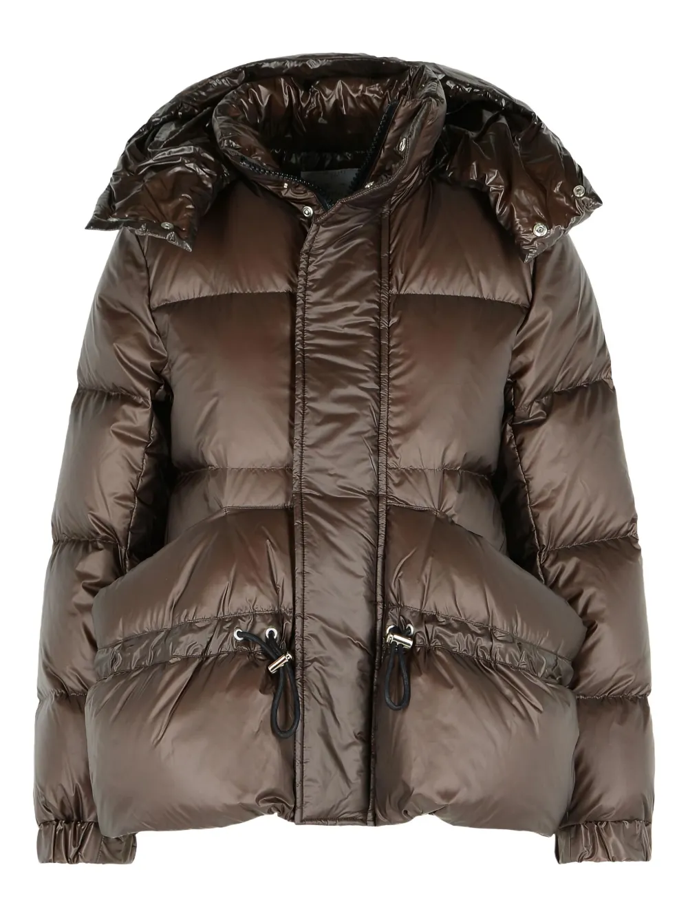 

Стеганая пуховая куртка со съемным капюшоном SACAI, коричневый