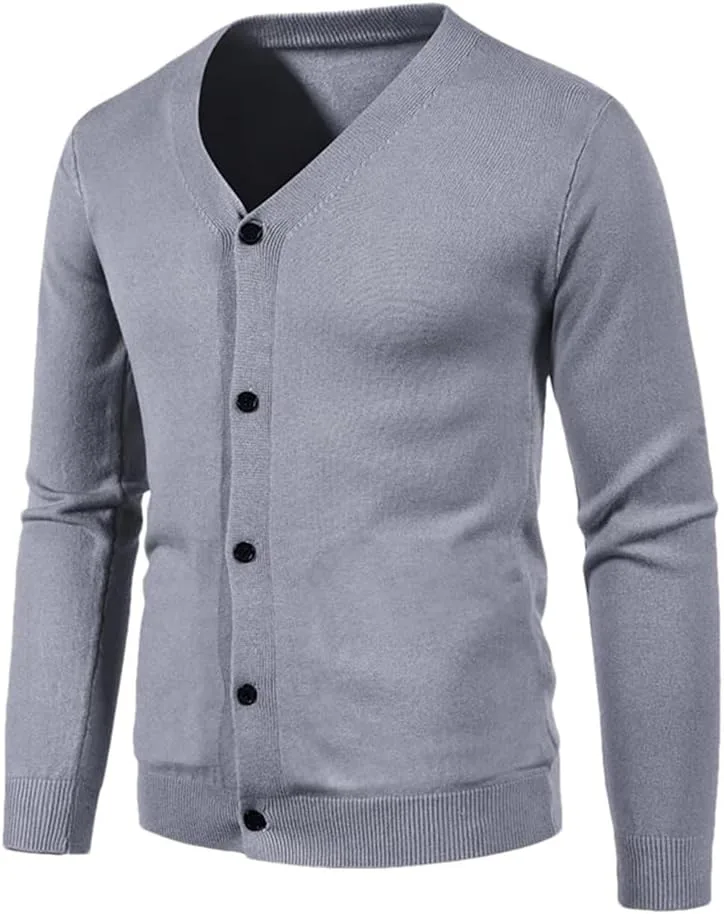 

Мужской легкий кардиган V-образным вырезом