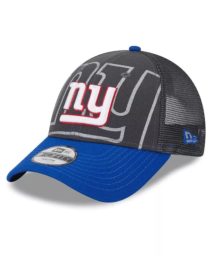 

Дошкольный мальчики и девочки Графит, Royal New York Giants Reflect 9FORTY Регулируемая шапка New Era