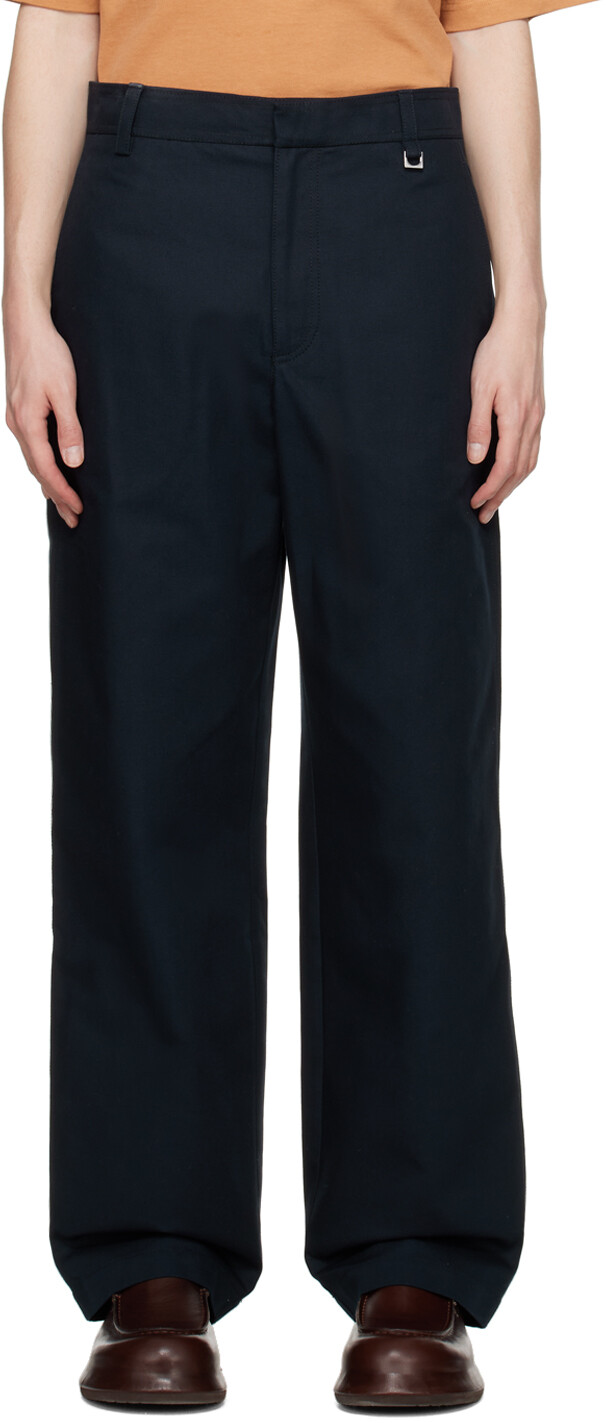 

Темно-синие брюки Le Raphia Le Pantalon Banho Jacquemus, Синий, Темно-синие брюки Le Raphia Le Pantalon Banho Jacquemus