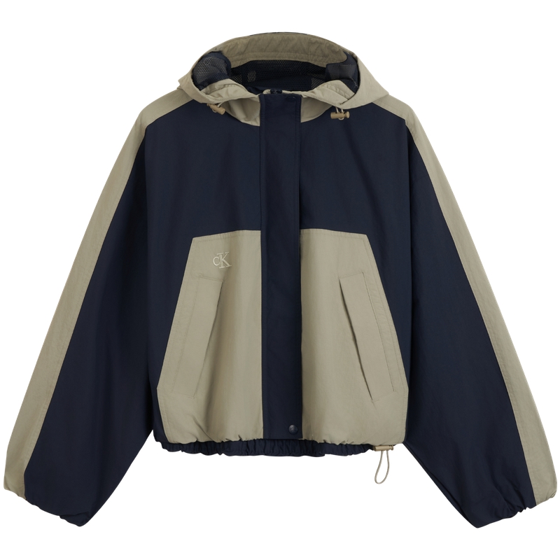 

Calvin Klein Куртка SS25 женская лавровая коричневая и тёмно-синяя, PCZ-Bay Brown/Navy Blue