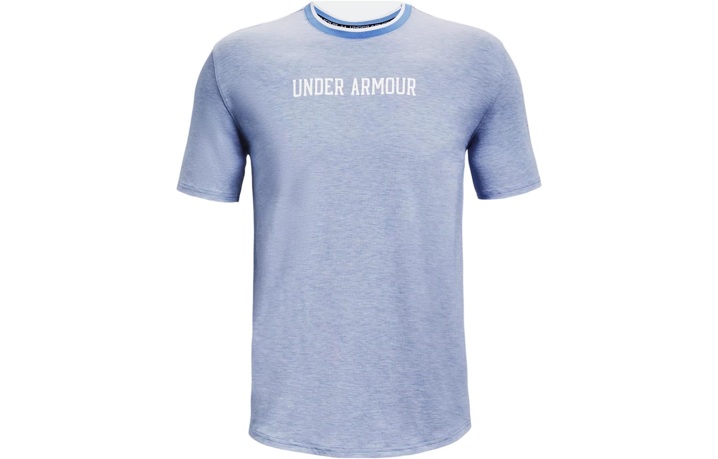 

Футболка мужская синяя стираная Under Armour, синий