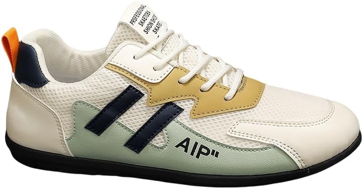 

Мужские повседневные обувные кроссовки HoaloX с шнуровкой, легкая спортивная обувь для ежедневного комфорта, Универсальный стиль, бежевый