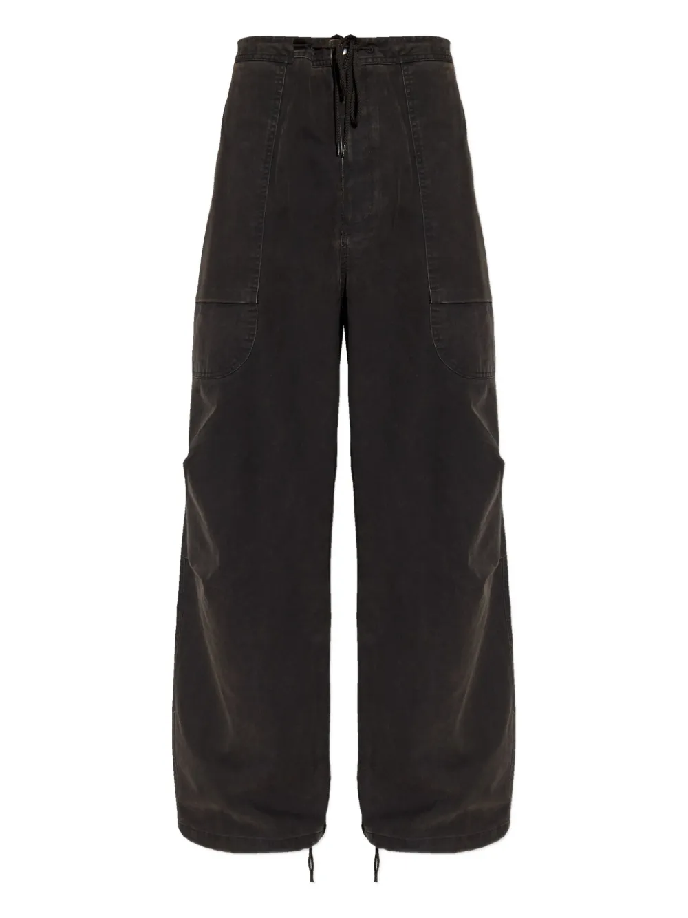 

Брюки с карманами и завязками Entire Studios, черный