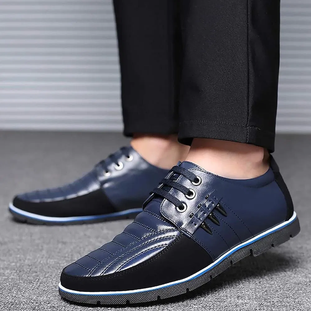 Оксфорды из велюровой кожи, slip-on, для вечеринок, синий Movefad — фото 2
