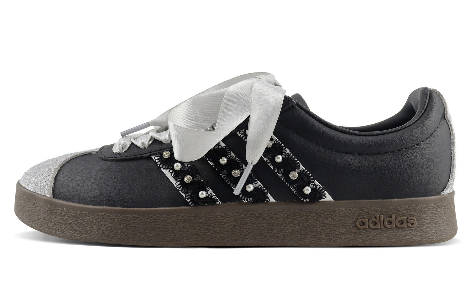 

Кроссовки adidas neo Vl Court Skateboarding Shoes Unisex Low-top Black/silver, черный