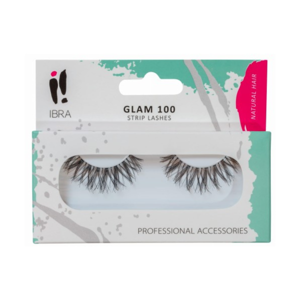

Накладные ресницы Glam 100, 1 упаковка. Ibra Makeup