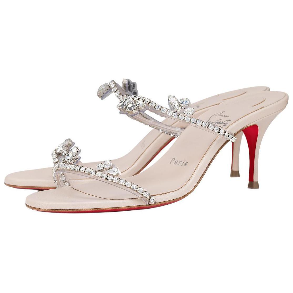 CL LUBOTING Слайдеры Женские Белые Christian Louboutin