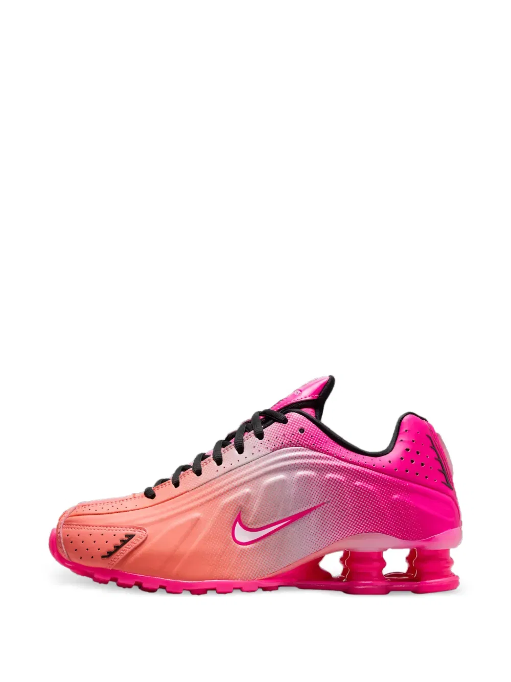Перфорированные кроссовки Shox r4 ab Nike, розовый