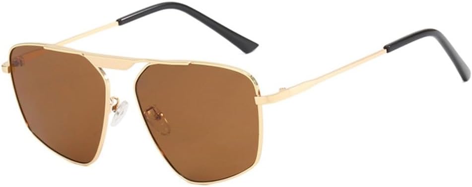 

Классические поляризованные солнцезащитные очки для женщин, ретро-очки с многоугольной оправой, защитой от синего света, металлическим каркасом и защитой от УФ-излучения UV400 KTUCN, 2