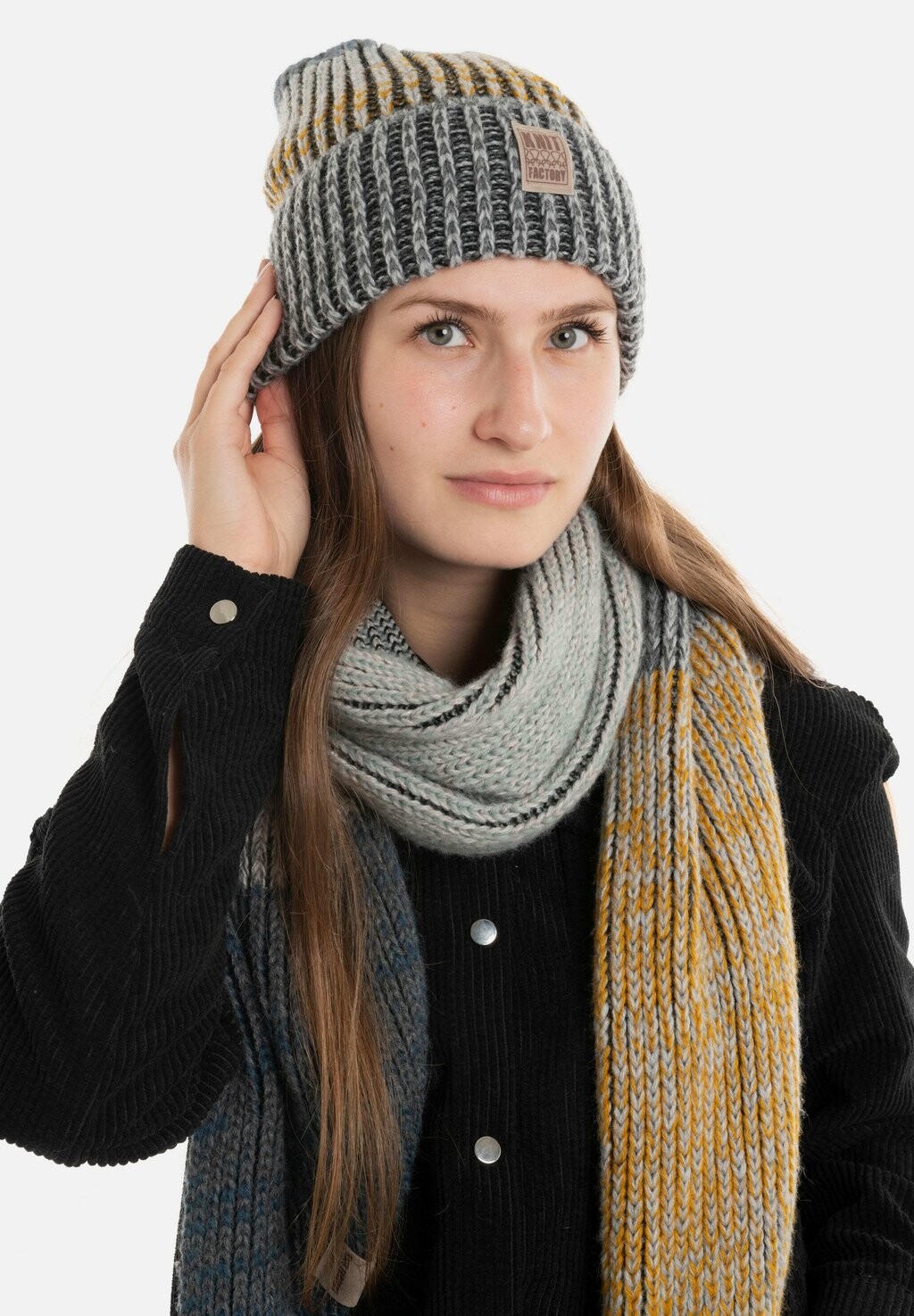 

Шапка REMY Knit Factory, цвет Mottled Ochre