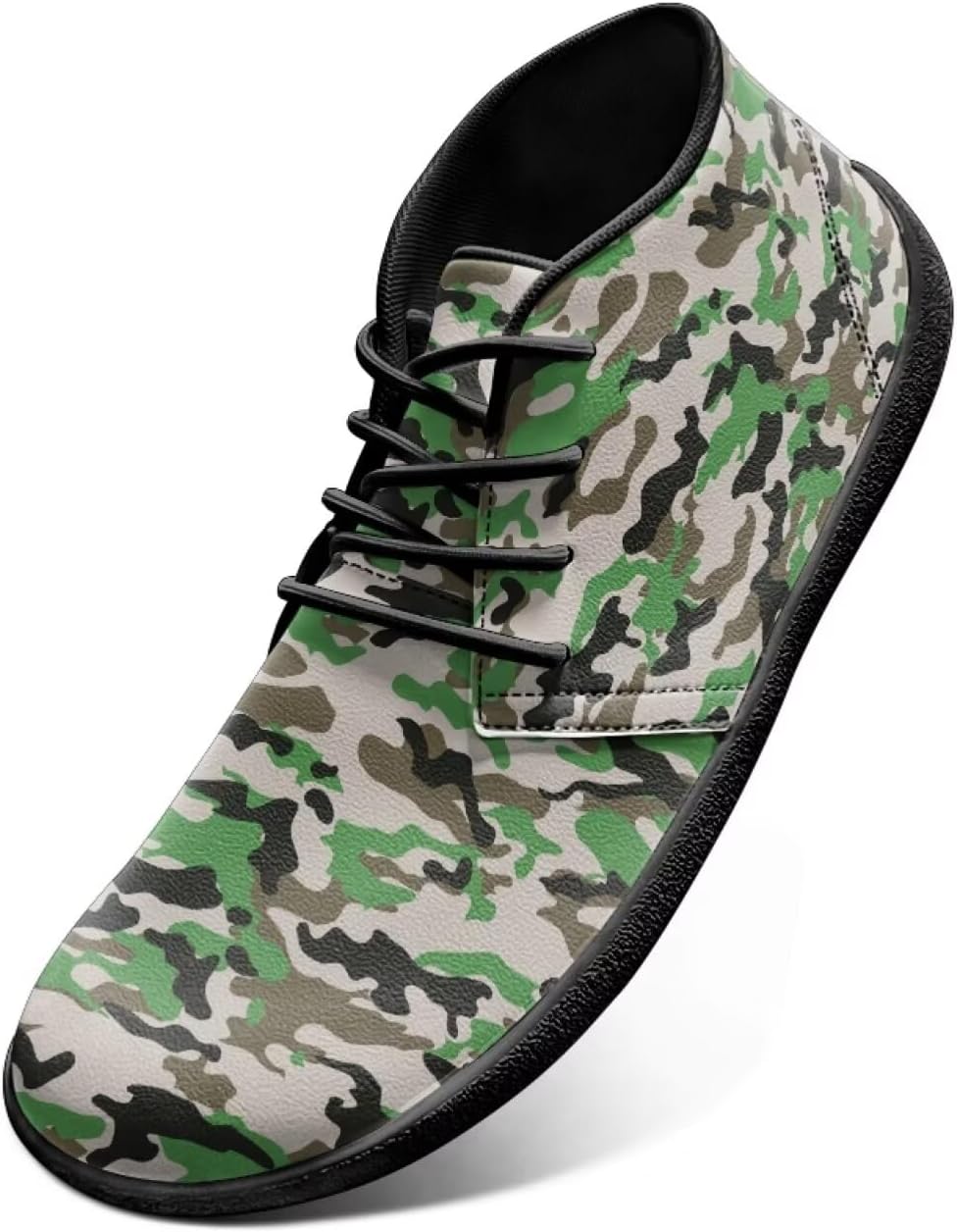 

Мужские кроссовки без перепада высоты подошвы с камуфляжным принтом - легкие минималистичные кроссовки для бега и пеших прогулок Watdotory, зеленый/коричневый