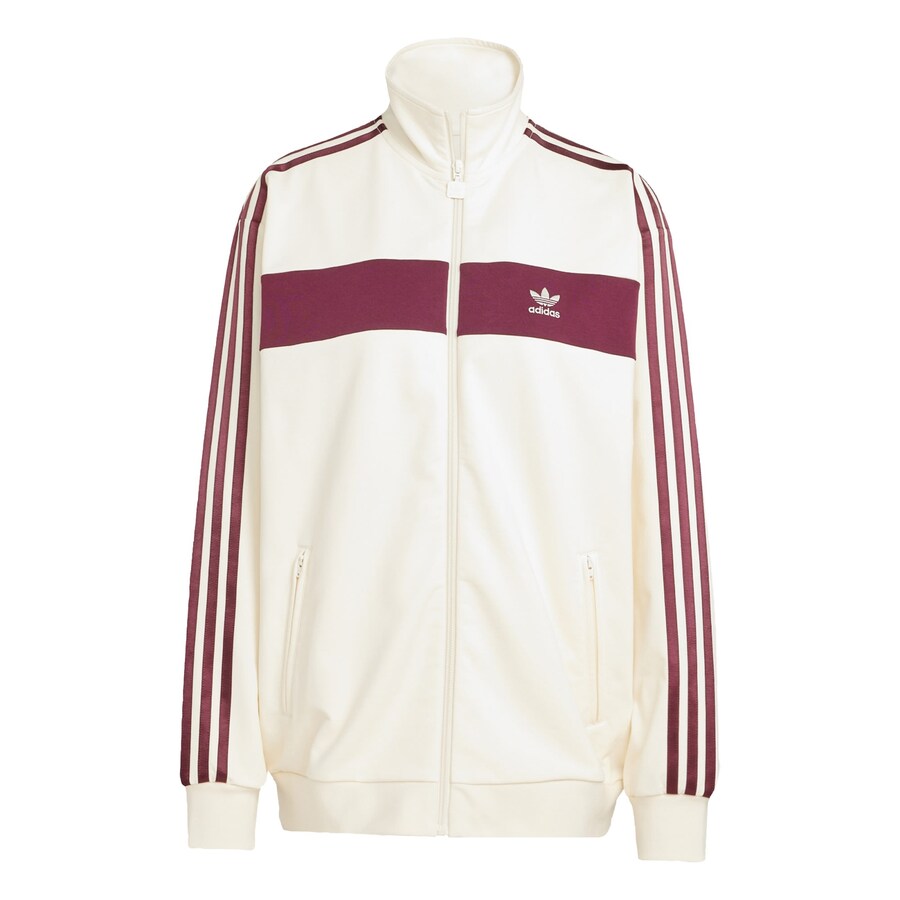

Толстовка с капюшоном на молнии ADIDAS ORIGINALS, белый