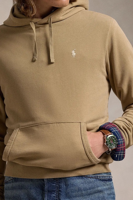 Хлопковая толстовка Polo Ralph Lauren, бежевый — фото 4