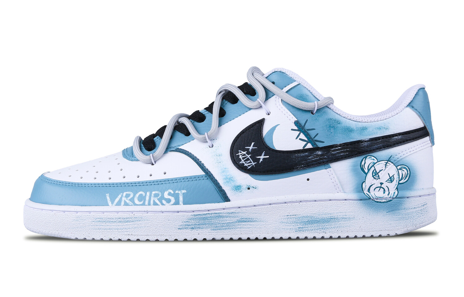 

Кроссовки Nike Court Vision 1 Skateboard Shoes Women's Low-Top White, Белый, Кроссовки Nike Court Vision 1 Skateboard Shoes Women's Low-Top White