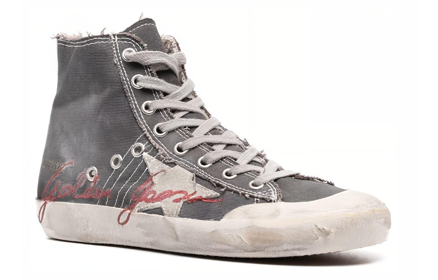 Кроссовки Golden Goose Francy с блестящим логотипом, серый — фото 3