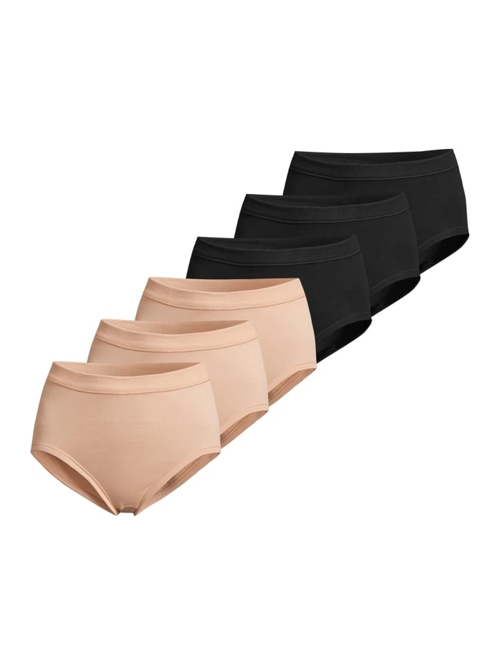 

Conta Трусы в рубчик до пояса, черно-бежевые