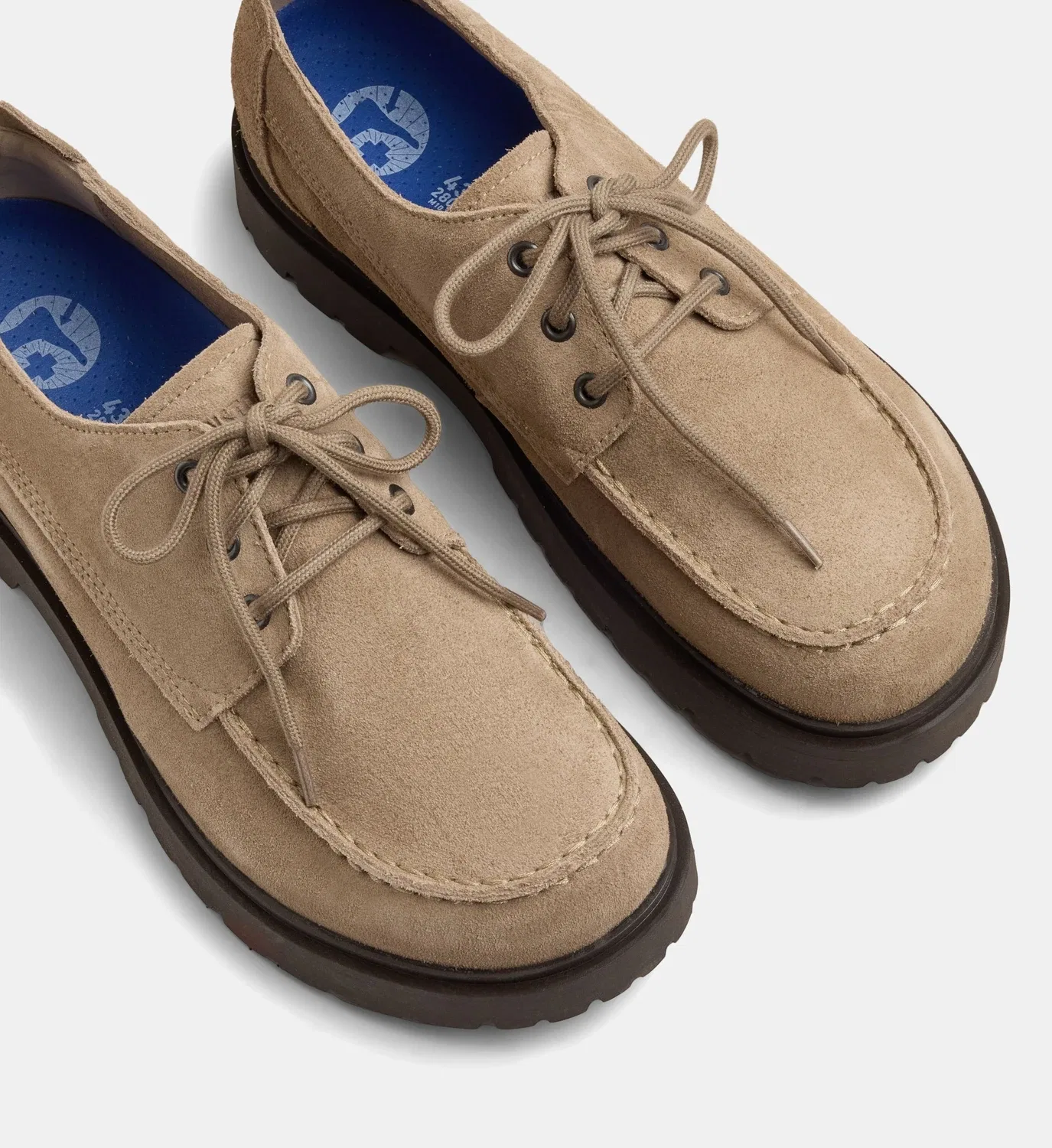 Дерби BIRKENSTOCK Higwood Moc Lace Low, стандартная посадка, замша/кожа, хаки — фото 4