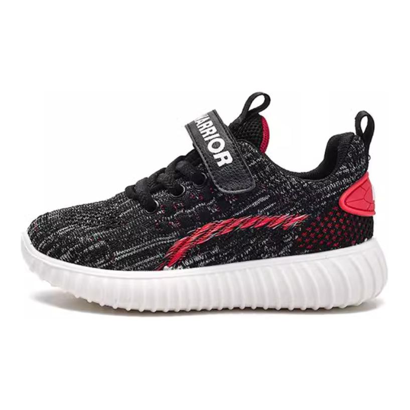 

Противоскользящие амортизирующие повседневные детские туфли Warrior Black Red Kids'