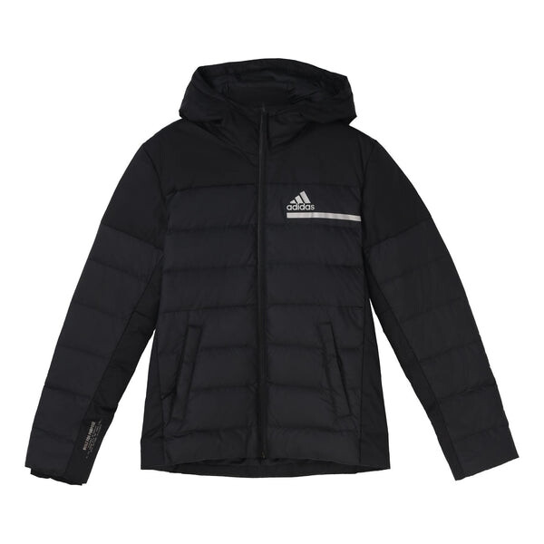 

Пуховик adidas Outdoor Sports Slim Fit hooded down Jacket Black, черный