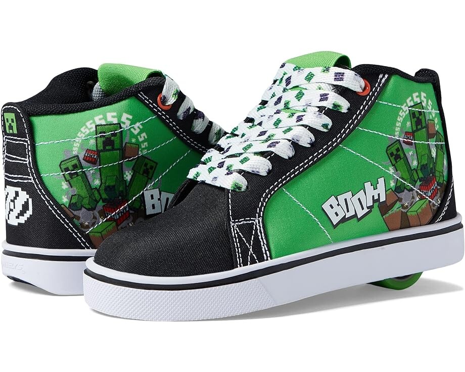 

Кроссовки Heelys Racer 20 Mid Minecraft, цвет Green/Black
