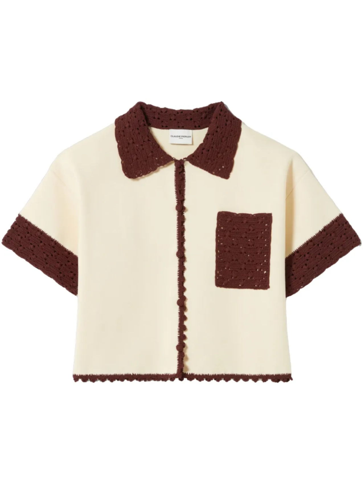 

Рубашка с короткими рукавами Claudie Pierlot, нейтральный