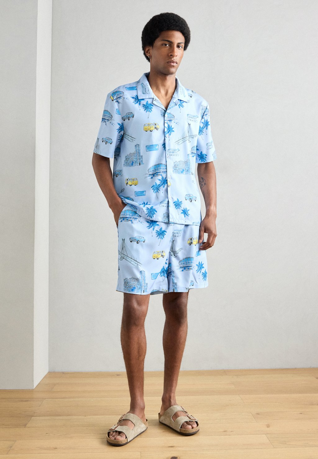 

Рубашка EKO SET - Shorts Heathe, белый