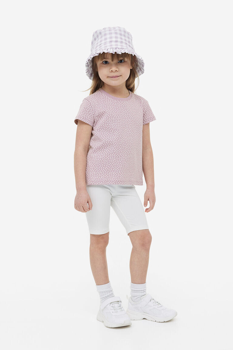 

5 пар хлопковых футболок H&M, фиолетовый