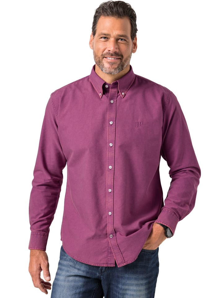 

JP1880 Рубашка светло-ягодного цвета