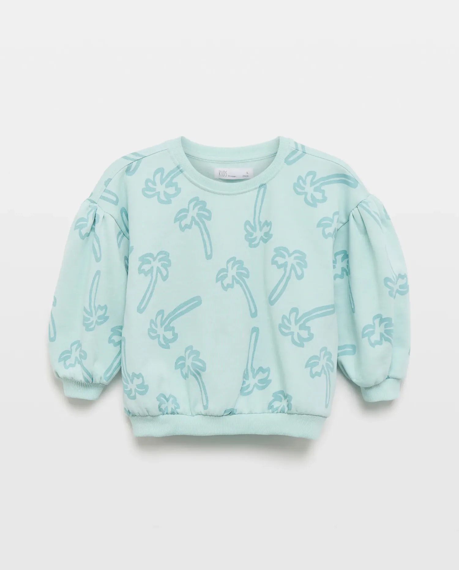 Толстовка с цветами для девочки Kids El Corte Inglés, зеленый — фото 4