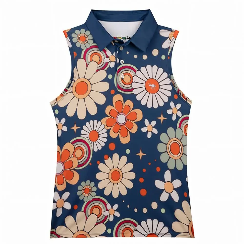 

Поло Oxy Golf Big Flower Power, разноцветный