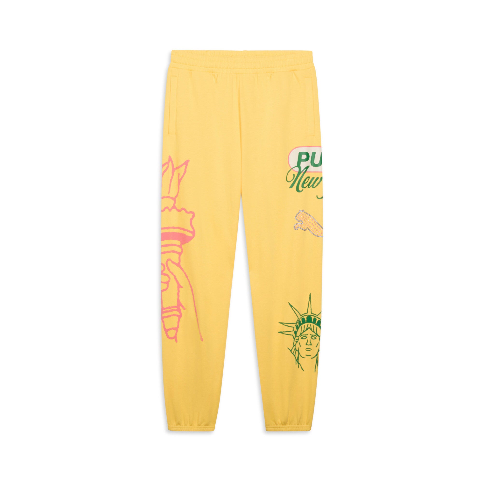 

Мужской гардероб PUMA Essentials Bright Lights NYC Флагманские спортивные штаны, цвет sunny yellow