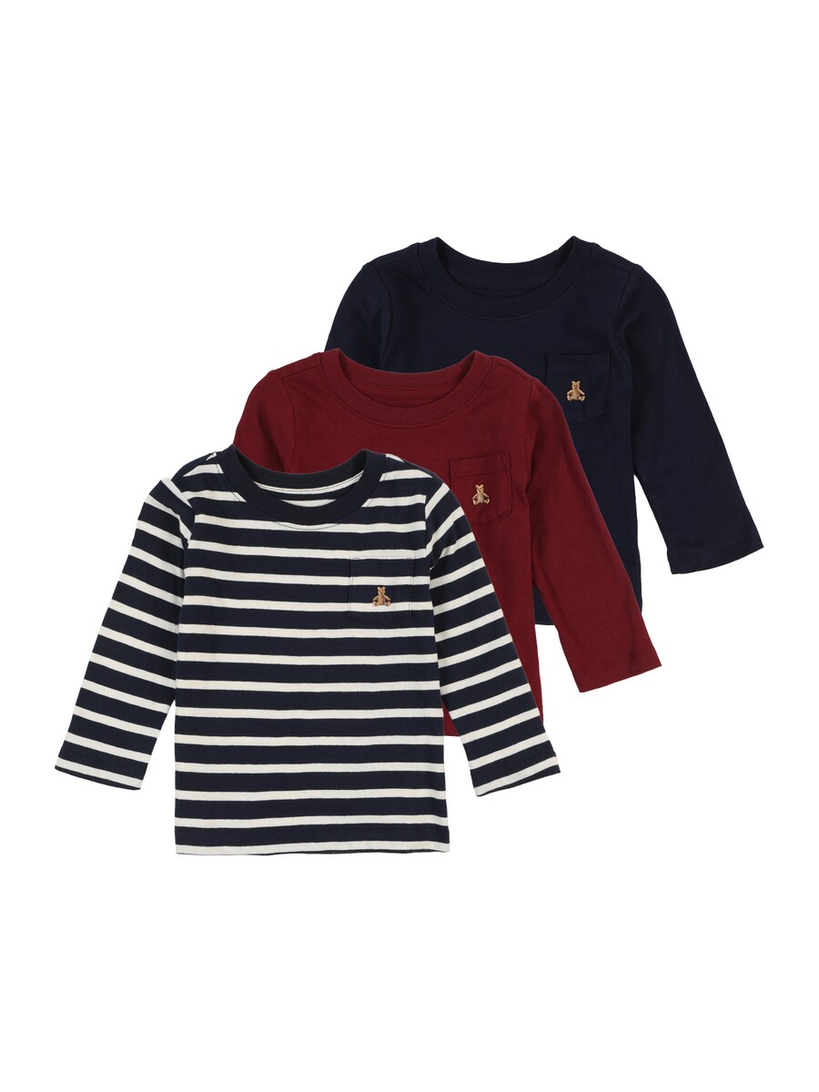 

Лонгслив GAP, Navy/Red/Black
