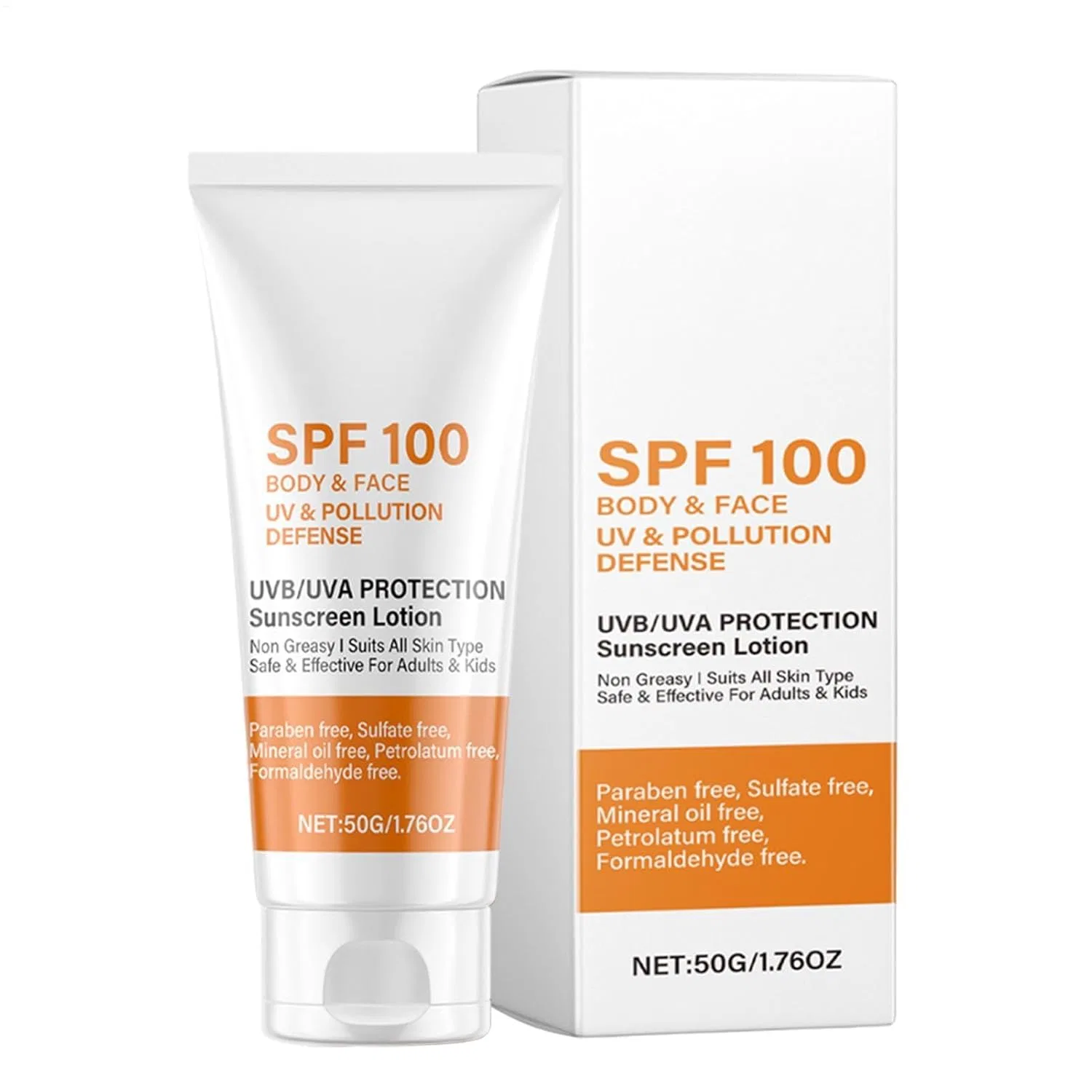 Солнцезащитный лосьон для лица и тела SPF 100, 5.5 x 3.8 x 13.5 см Generisch