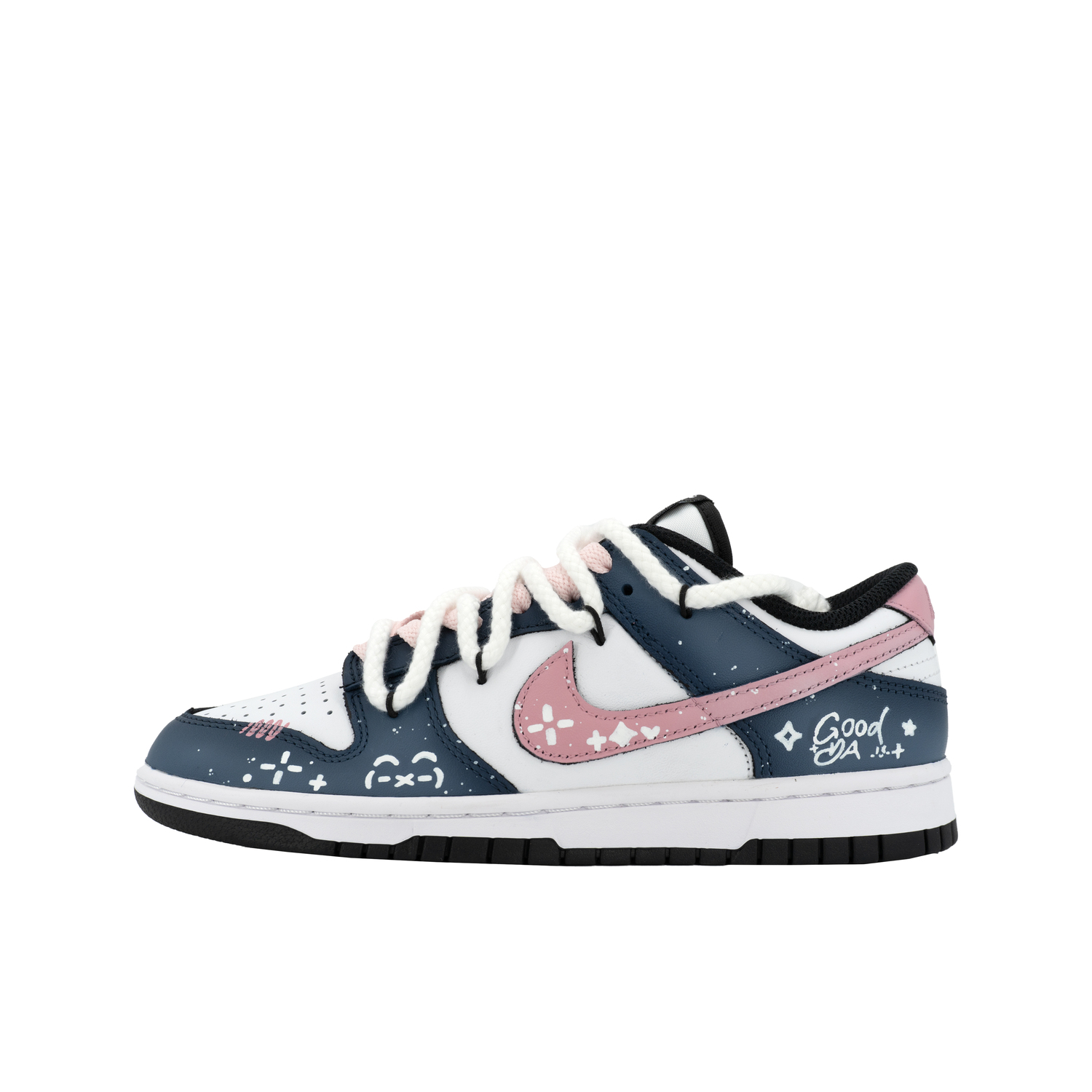 

Dunk Gorilla Mischievous XJDD Wonderful Dream низкие скейтборд кроссовки Unisex Nike, синий/розовый