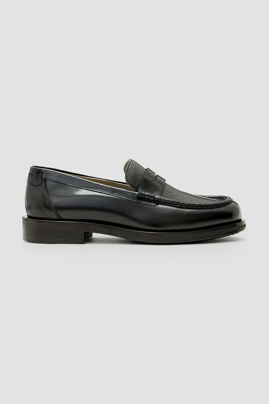 

Кожаные мокасины AllSaints Bloom Loafer, черный