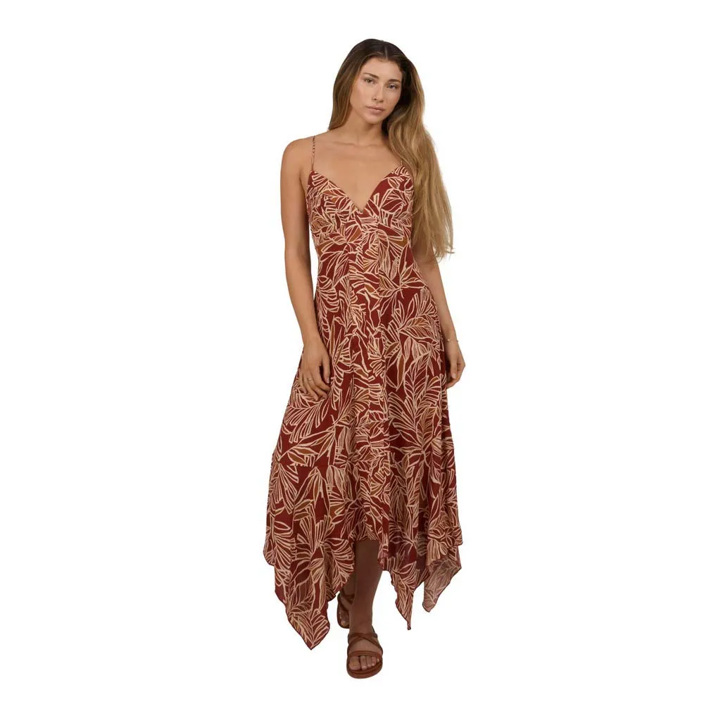 

Платье Salty Crew Mainland sleeveless midi, коричневый