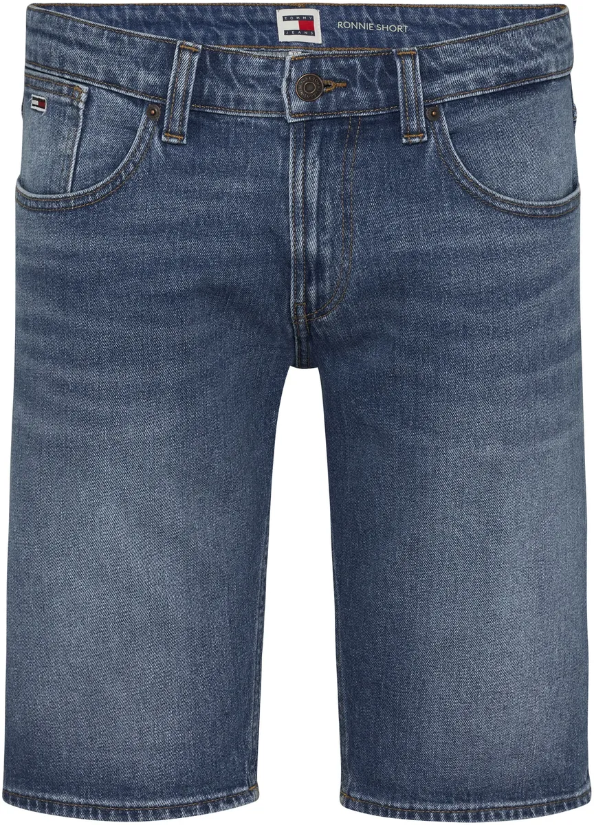 

Джинсовые шорты Tommy Jeans Plus "PLUS RONNIE SHORT", большие размеры, с использованными эффектами, цвет Dark Denim