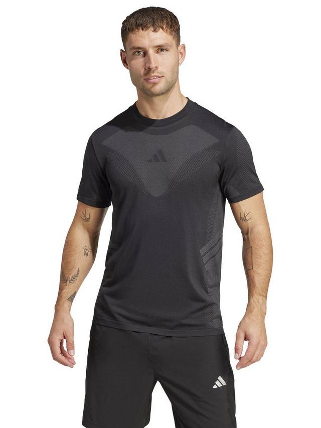 

Облегающая бесшовная футболка adidas, цвет Black/Grey