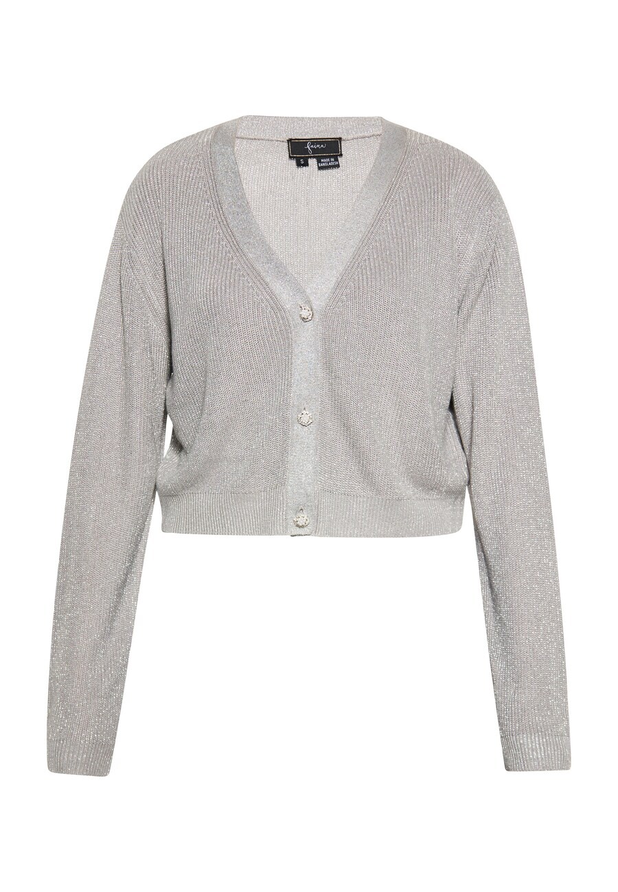 

Вязаный кардиган faina Knit Cardigan, серый